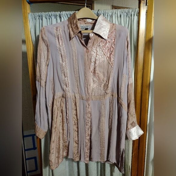 Brylane Tops - Brylane Women's collection boho top